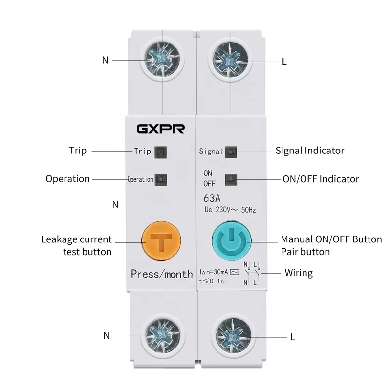 China GXB1-63B Ewelink WiFi Tipo de relé Fabricante y proveedor de