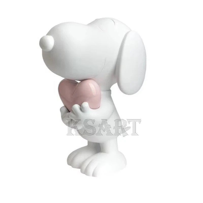Customizable Modern Design Cartoon Resin Sculpture Snoopy Doll Life-size Fiberglass Dog Sculpture Creative Cartoon Anime Theme