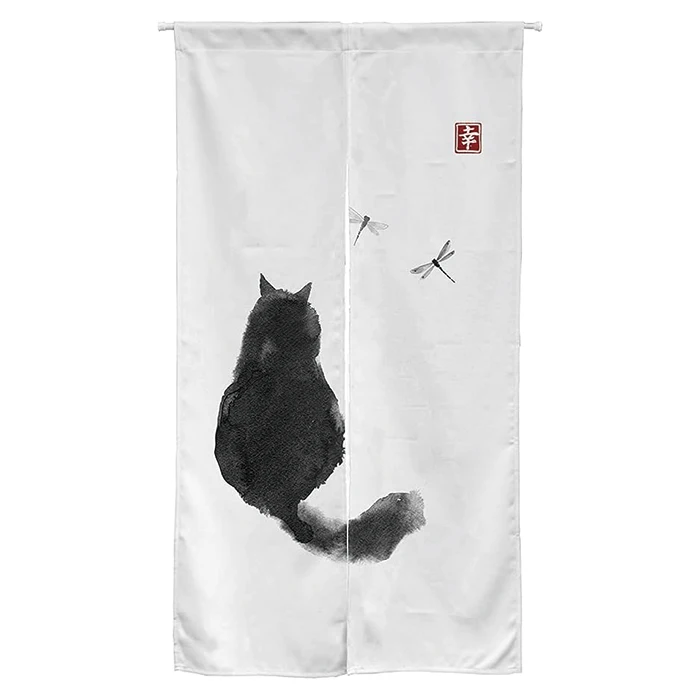 Promotional Wholesales Sublimation Printing Custom Design Any Size High Quality Japanese Noren Door Curtain for Hotel Restaurant