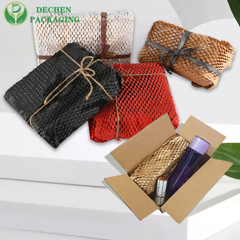 Papel de panal de abeja negro ecológico papel Kraft del panal de abeja