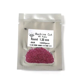 Synthetic gemstone #5 ruby corundum round shape red lab ruby, lab corundum