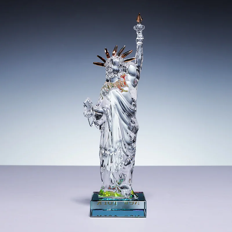 New York Tourist Souvenir crystal Statue Of Liberty Sculpture Factory Wholesale Price Gifts manufacture