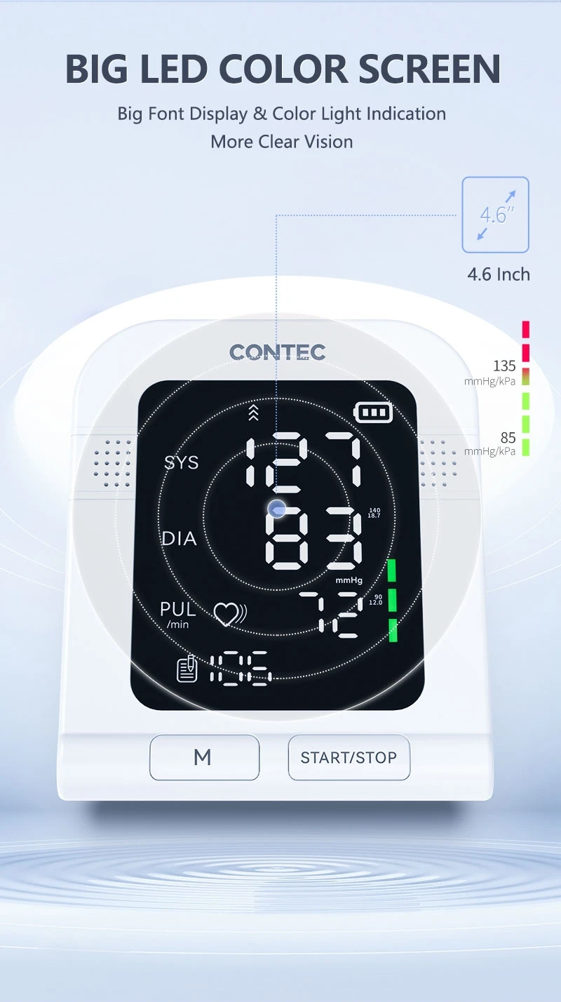 Contec08c Medical Sphygmomanometer Electronic Upper Arm Digital