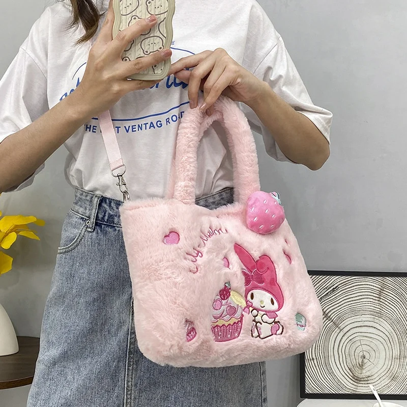 New Arrival Kawaii Cinnamoroll Sanrio Kuromi Plush Bag My Melody Anime ...