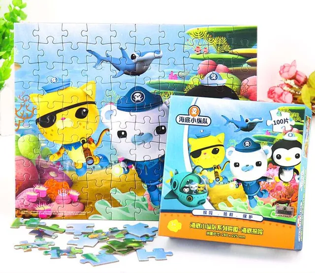 OEM Custom printed children puzzle makers rompecabezas 100 300 pieces brain games animals jigsaw puzzles