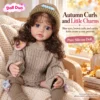 Blue Eyes Brown Curls Olive Hat