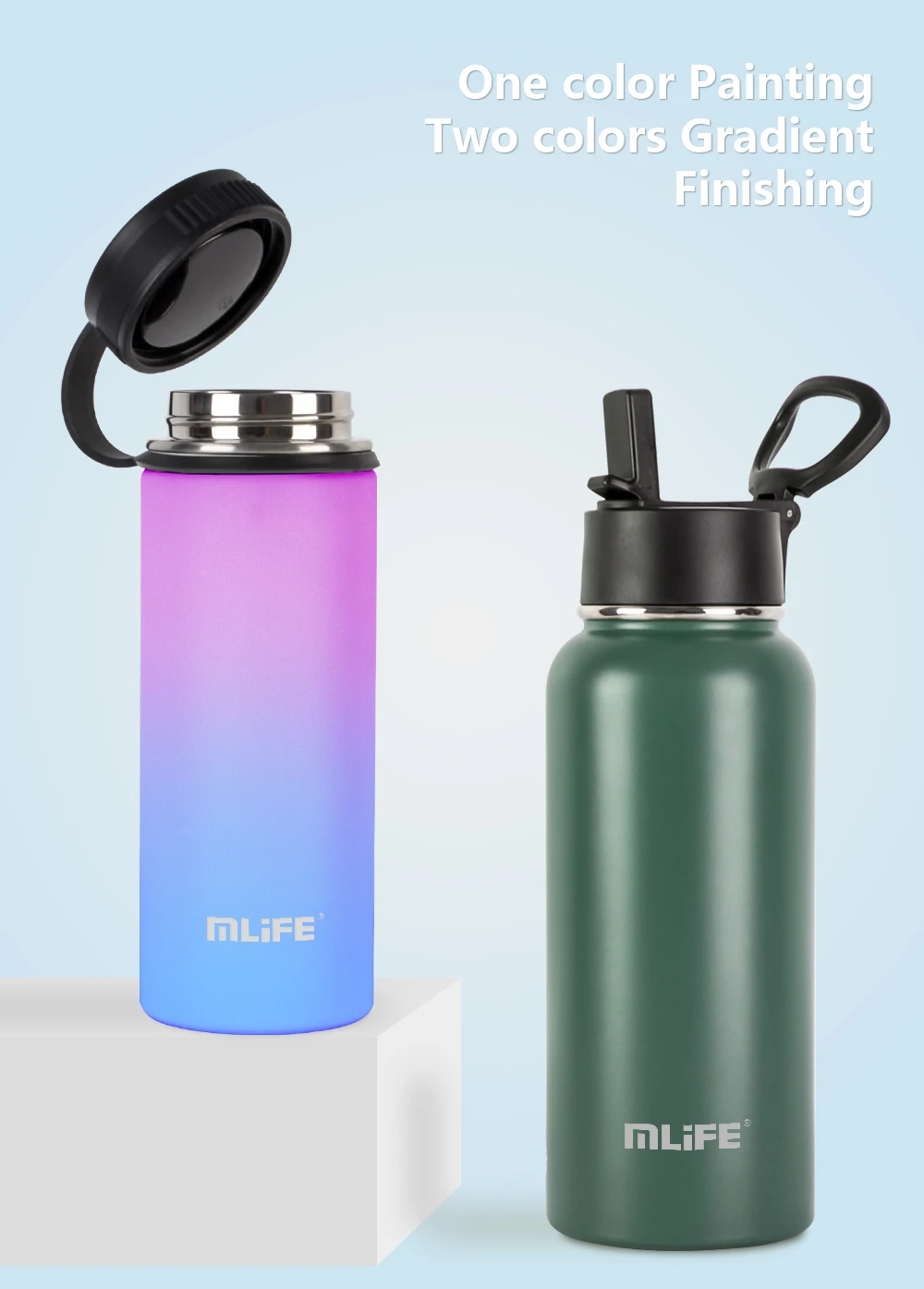 500ml Stainless Steel Thermal Flask Water Bottle Custom Logo ...