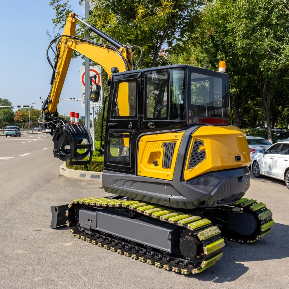 Фабрички директна продаја мали екскаватор 6,5 тона мини гусенични екскаватор за башту и кућну употребу мини екскаватор HIGHTOP