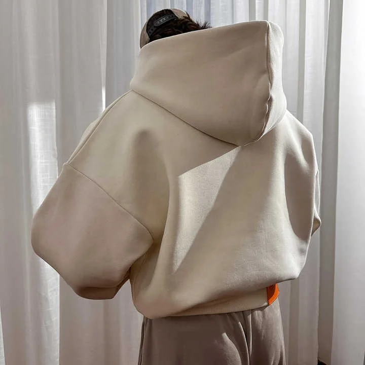 Custom Essentials High Quality Baggy Terry Plain Blank Heavyweight Cotton 500 GSM Boxy Oversized Zip up Hood Sweatshirts Hoodies gallery 3