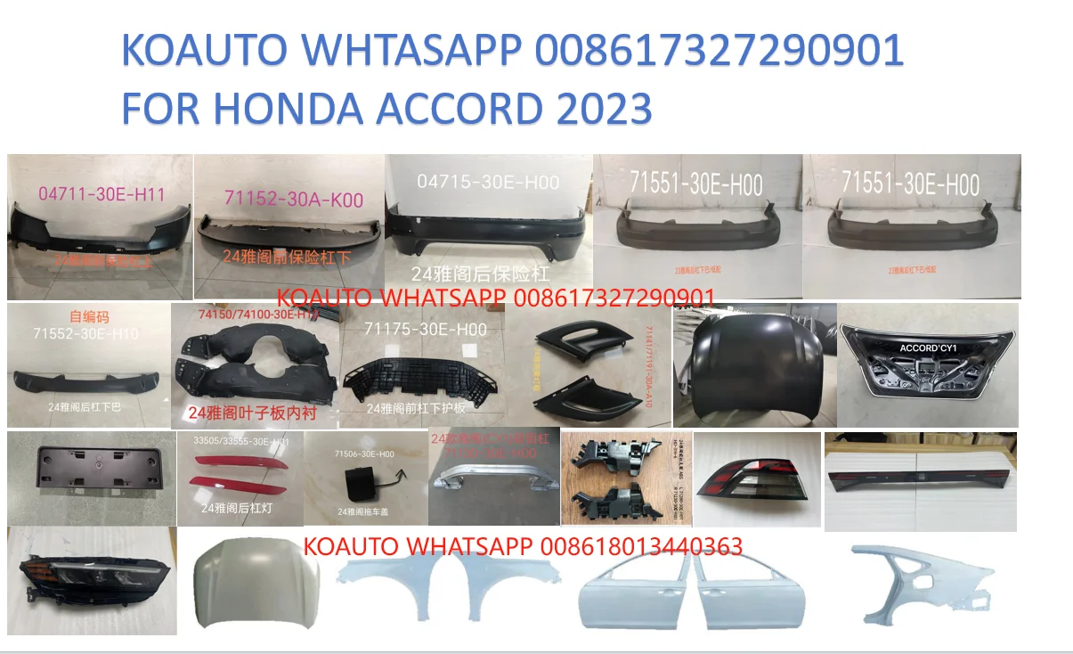 Czkoauto Car Body Parts Front Bumper Rear Bumper Spoiler For Honda 