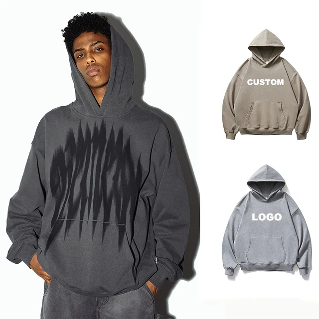 Crazy Maker Custom Logo High Quality printed hoodies for mens streetwear Unisex Oversize heavy weight bulk Hoodie sweatshirts