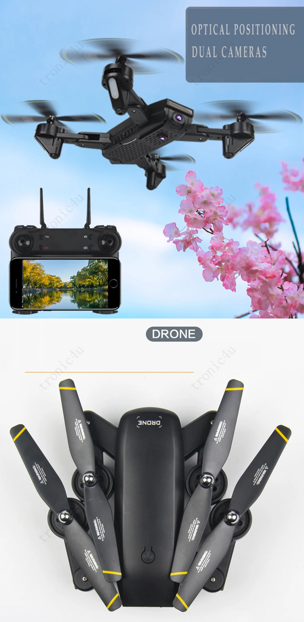 Cheapest Mini Foldable Drone Optical Flow Positioning Video Camera Hand Gesture Control Sensor RC Latest Aircraft 4k Battery