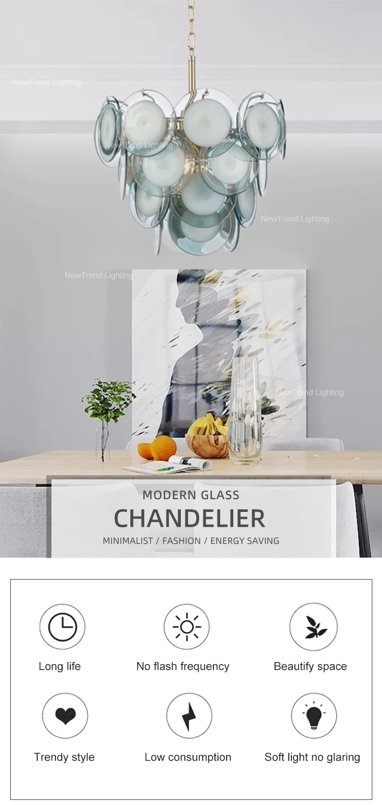 cpl 270 modern style indoor decoration chandelier villa apartment living dining room glass led pendant light-0