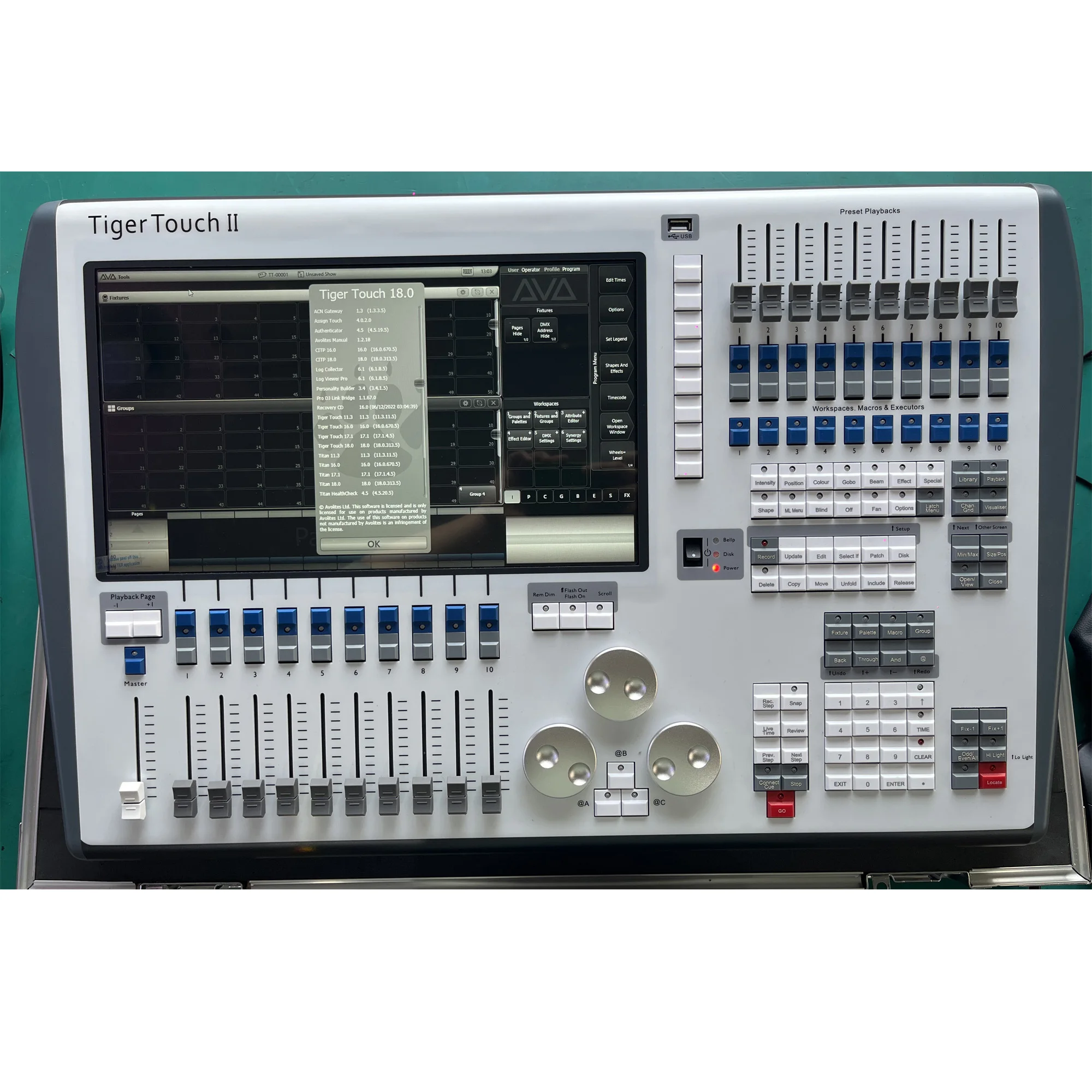 Avolite Tiger Touch II Titan V18 V17.1 Stage Lighting Controller