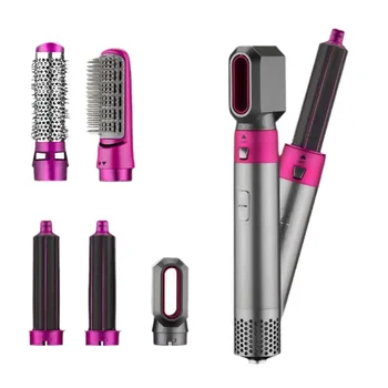 Five-in-one curly hair comb hair dryer