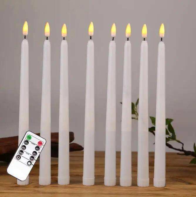 Led Flammenlose Stabkerzen Batteriebetriebene Flackernde Kerzenständer Elektrische Lange Kerzen Für Hochzeit Und Zuhause