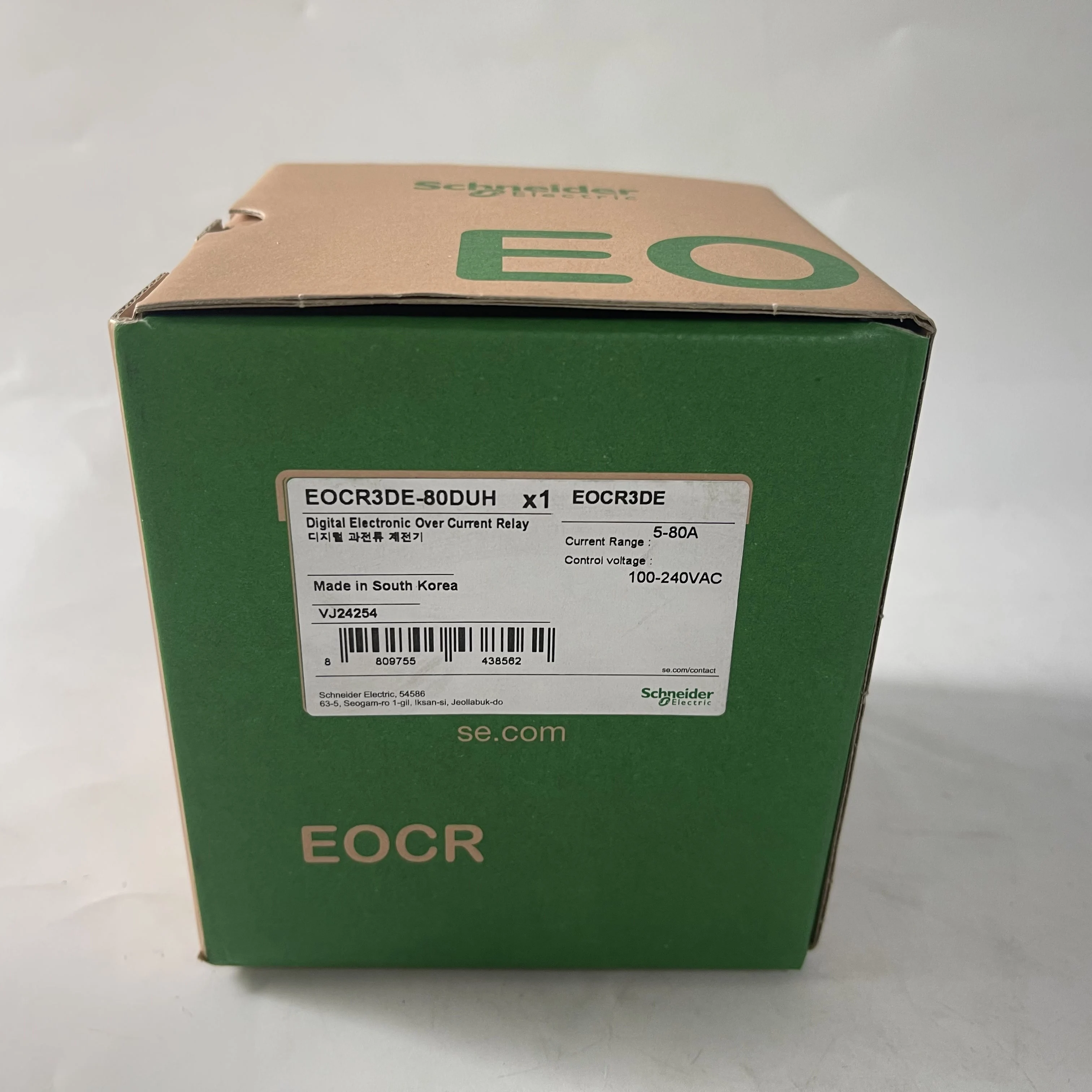Schneider EOCR Digital Electronic Over Current Relay EOCR3DE-80DUH Schneider EOCR Digital Electronic Over Current Relay EOCR3DE-80DUH