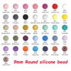 9mm Round Silicone beads