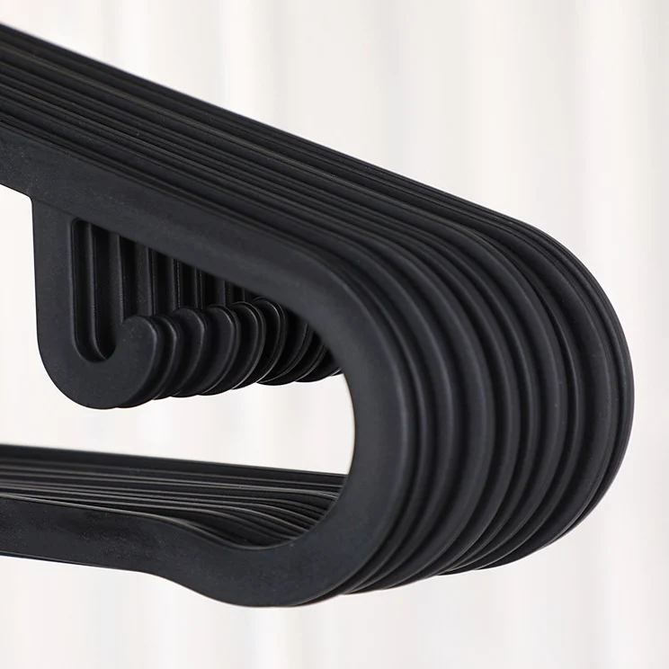 Modern Japanese Korean Coat Hanger with Plastic Coat Simple Traceless Style for Men and Women Bag-Friendly Coat Hanger