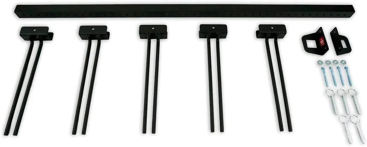 Ganci Da Parete Per Garage - 4 Pezzi, Per Snowboard, Sci, Attrezzi, In Ferro, Facili Da Installare - Foto 10