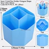 P61:Blue-5 Grid Pen Holder