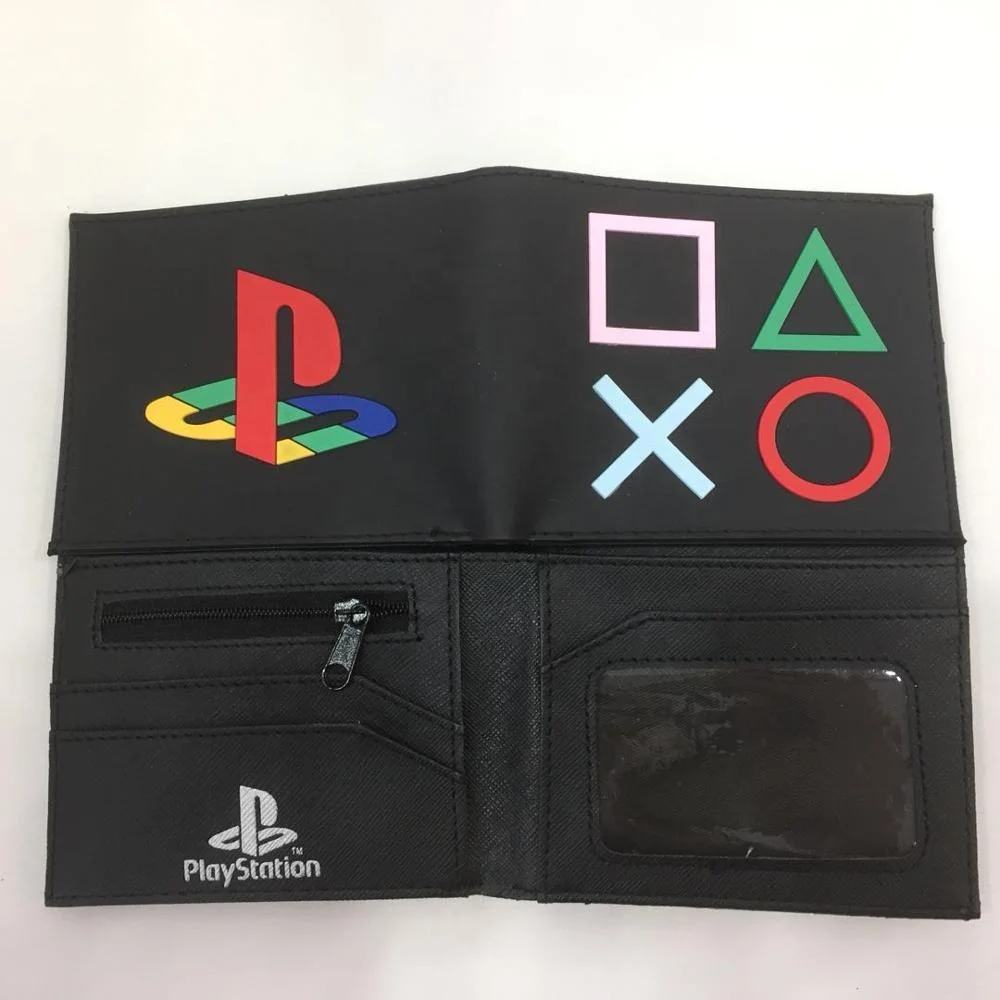 Various Color 3D Print Wallets Carteira PVC Folded Purse With Coin Pocket  Creative Gift for Male Female Game Boy Wallet