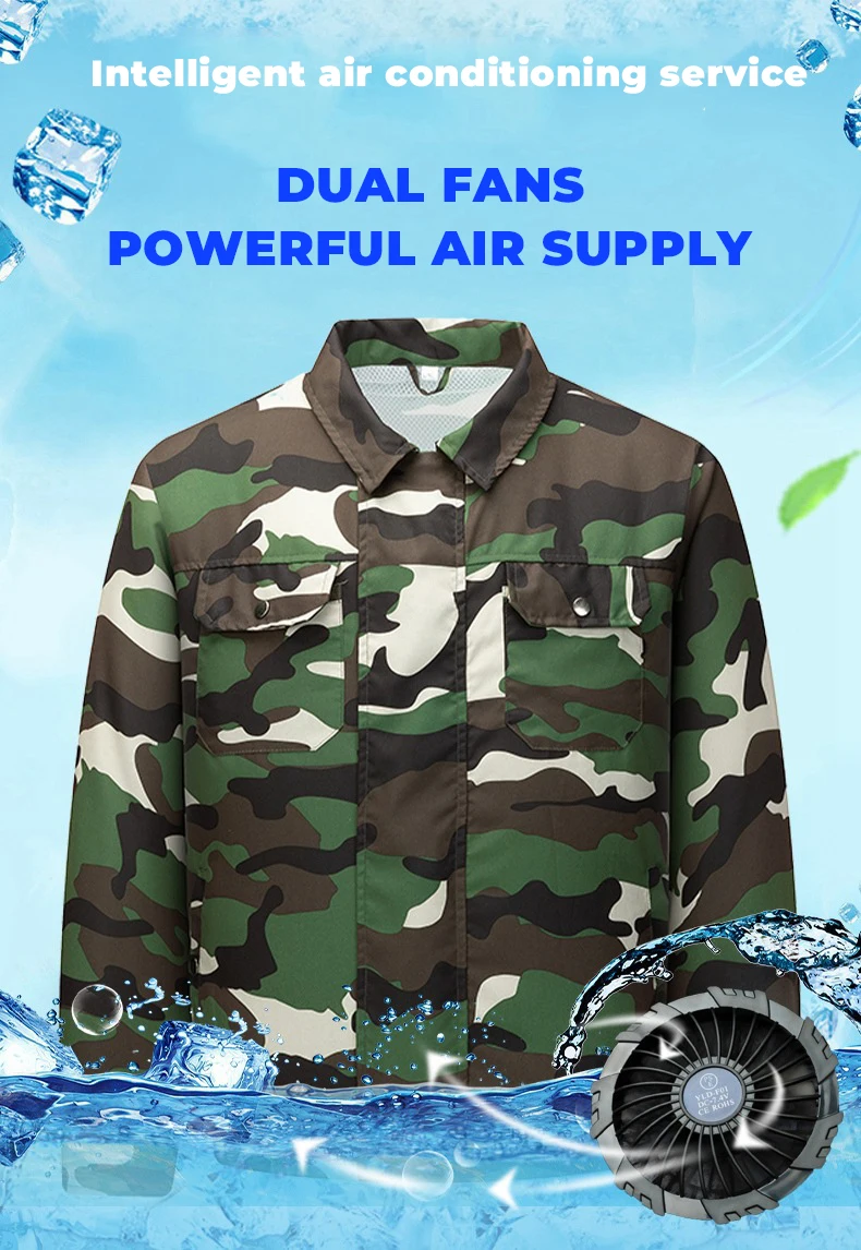 2023 Summer New Outdoor Work Air Conditioning Suit Cooling Clothing