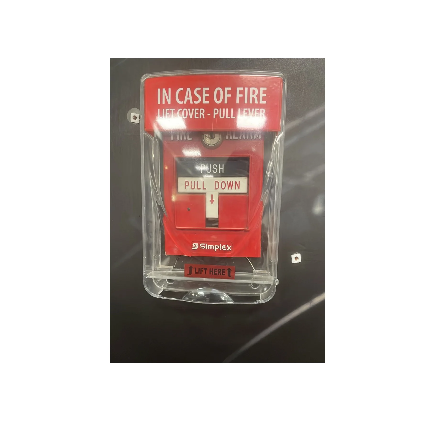 High Selling Call Point Security Protection Cover Acrylic Cover with MCP for Alarm Systems Purpose