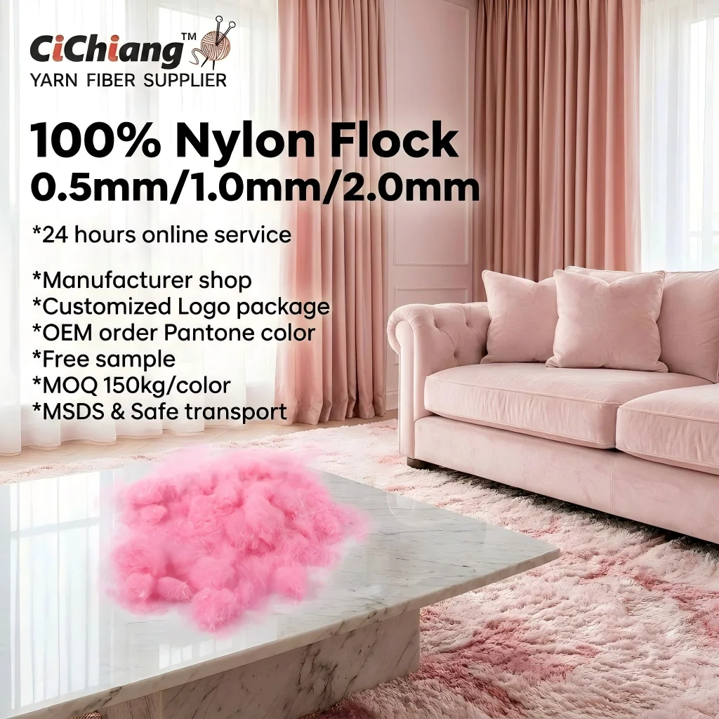 Flock Micro Fiber for Soft-Touch Surface Finishing Flock Micro Fiber for Soft-Touch Surface Finishing