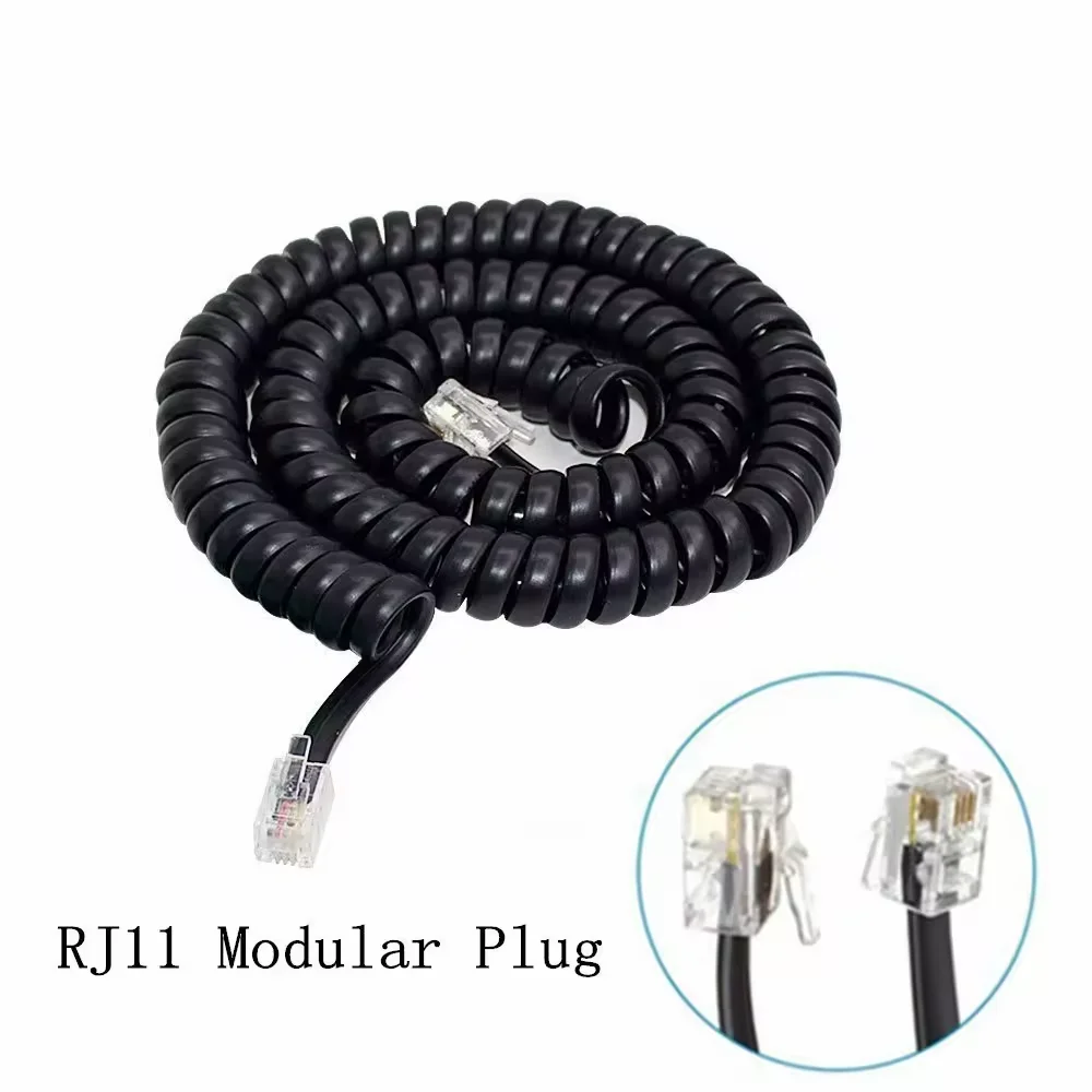 Spiral Wound Telephone Cable 28awg 26awg High-quality Rj12 Rj11 6p6c ...