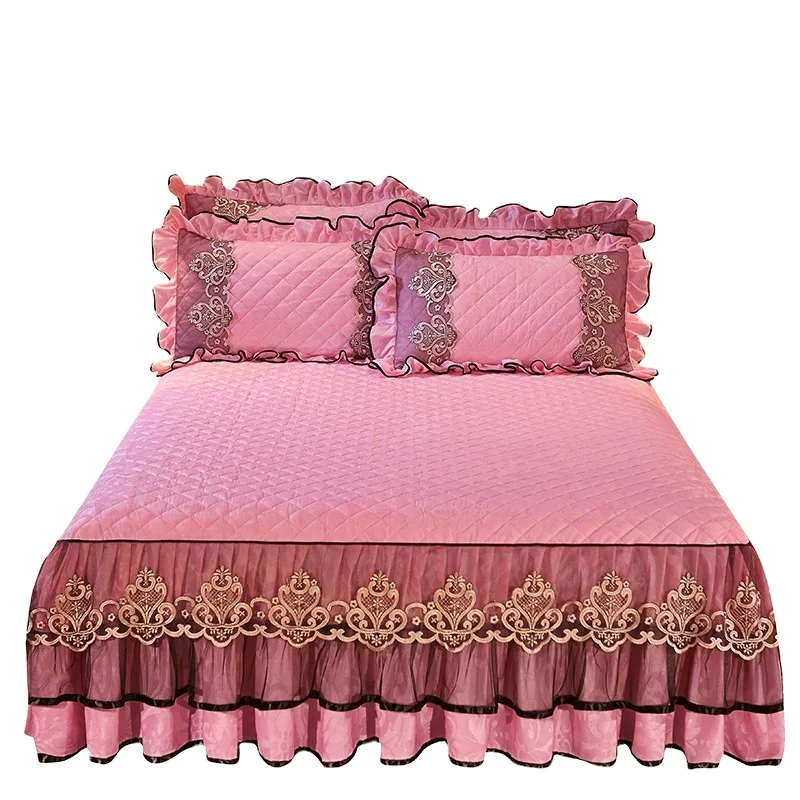 Стеганая стеганая покрывало из хлопка с объемным принтом в американском стиле