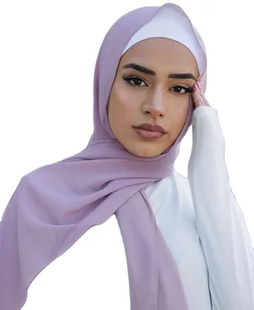 Highest quality scarf women korean chiffon high quality hijab Malaysia hijab chiffon shawl
