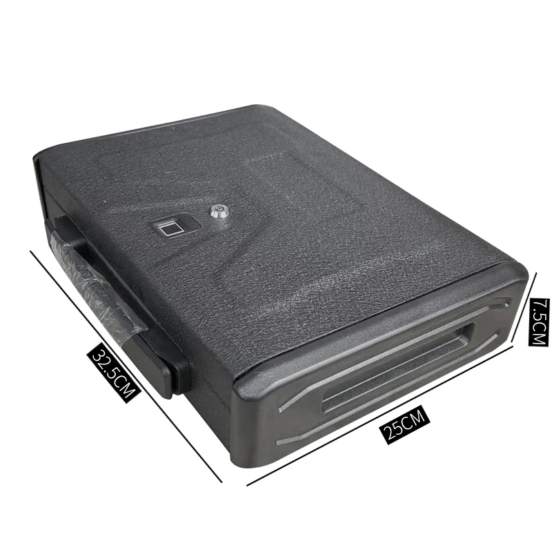 Ilock T6 Fingerprint & Key Lock Anti-Theft Gun Safe Box Portable Home & Car Use Jewelry Cash Insurance Box