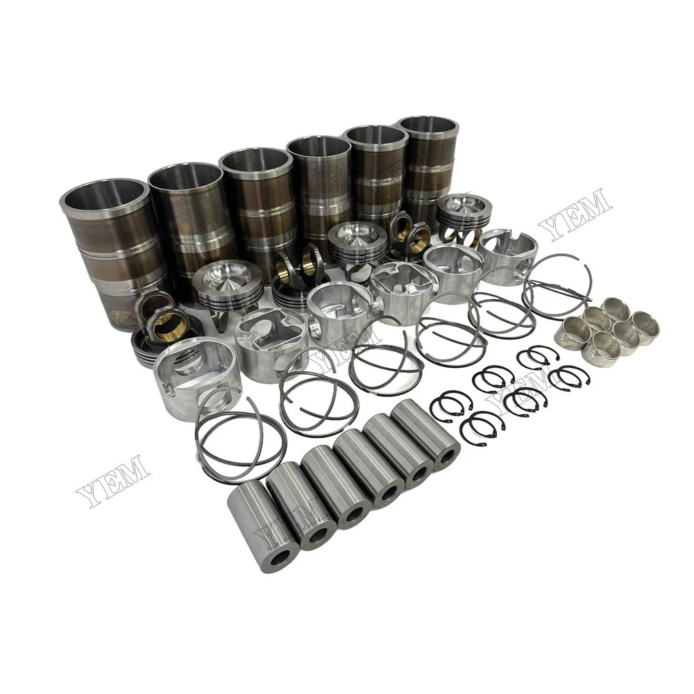 Cylinder Liner Kit Fit for Caterpillar C-9 Engine 6
