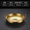 26cm deep double-handled longevity pot (gold)