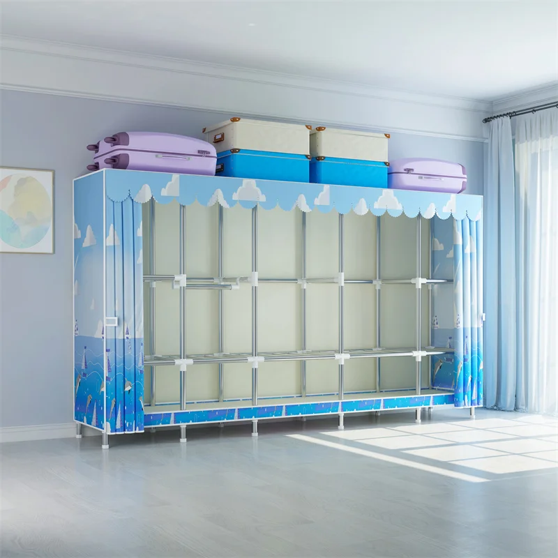 245cm Kleidung hängen Kleider schrank DIY tragbare Klapp schrank Stoff bezug Metallrahmen Kleider schrank| Alibaba.com