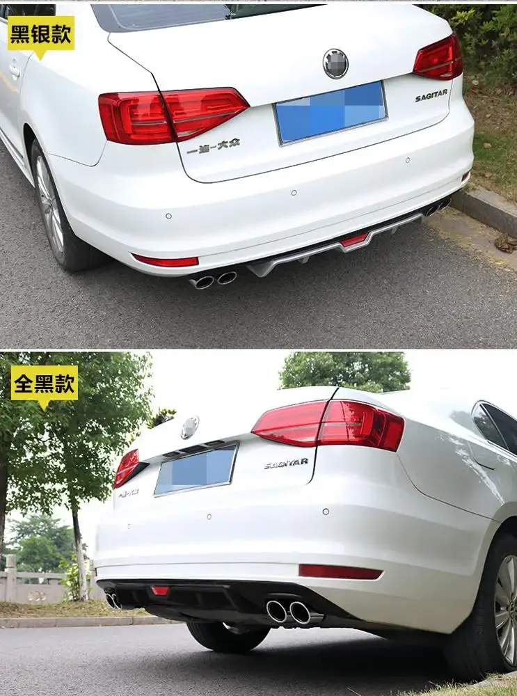 OEM Black ABS Rear Bumper Lip Diffuser Spoiler for VW Jetta MK6