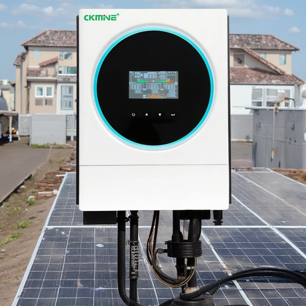 Hochfrequenz-Hybrid-Wechselrichter 6 kW reine Sinuswelle 48 Volt netzunabhängiger Gleichstrom-zu-Wechselstrom-Wechselrichter für Solar-PV-Anlagen für den Heimgebrauch