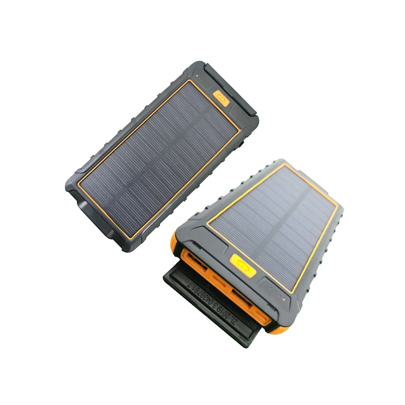 20000mAh Portable Camping Solar Charger Qi Wireless Charging Solar Power Bank for Mobile Cell Phone