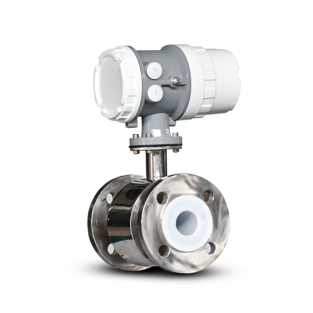 220v Digital LCD Display Wine Magnetic Flowmeter Running Distilled Water Electromagnetic Flow Meter for Fruit Juice