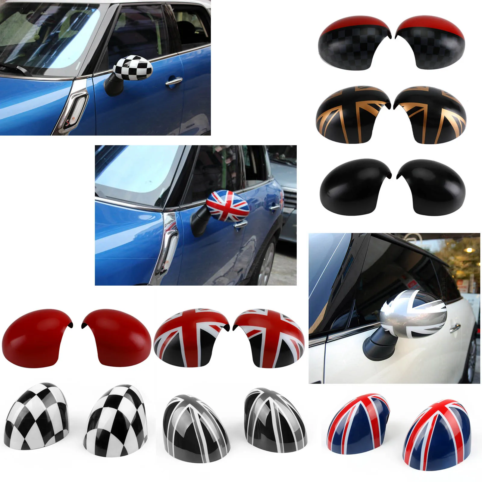 AreyourshopクラシックユニオンジャックUKフラッグバックミラー