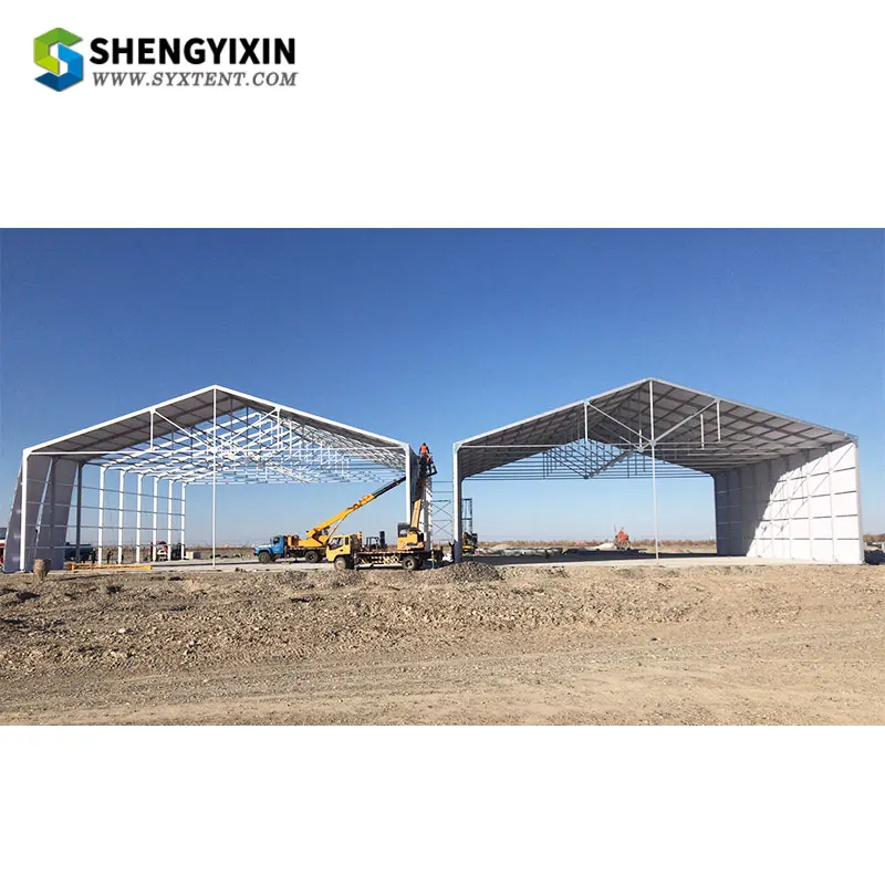 Newest Permanent Structure Fabrics Waterproof Storage Large Industrial Cabin Snow Hangar Tent for Sale