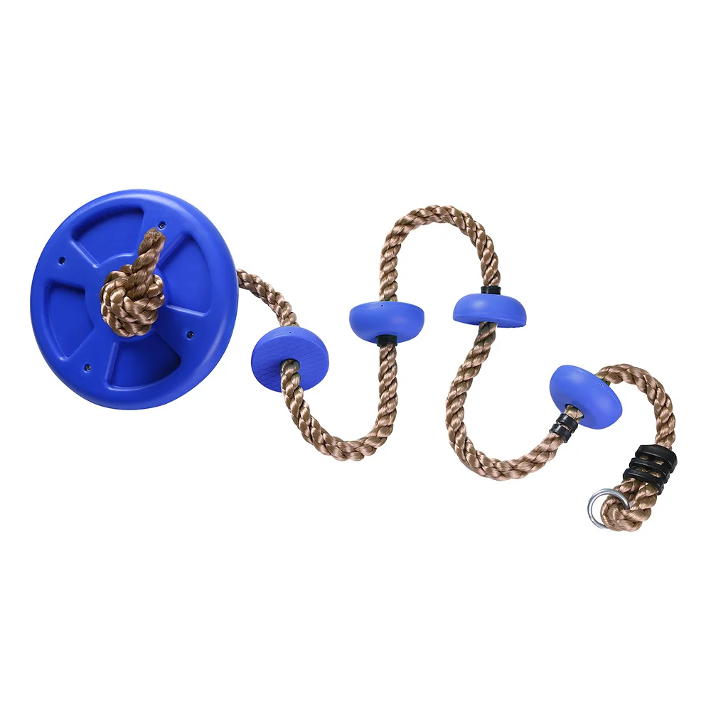 Детские пластиковые качели с подъемной веревкой