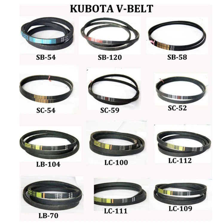 2024 Rice Combine Spare Part New Gates Belts Bando Dc70 Sc59 Hpx for Kubota Harvester