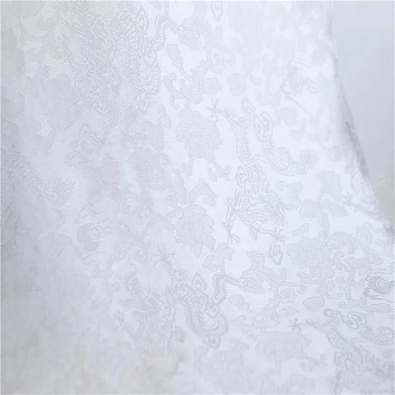 Хорошая цена Высокое качество ароматный креп Дракон 44/45 'ширина Шелковый принт логотип шелковая ткань