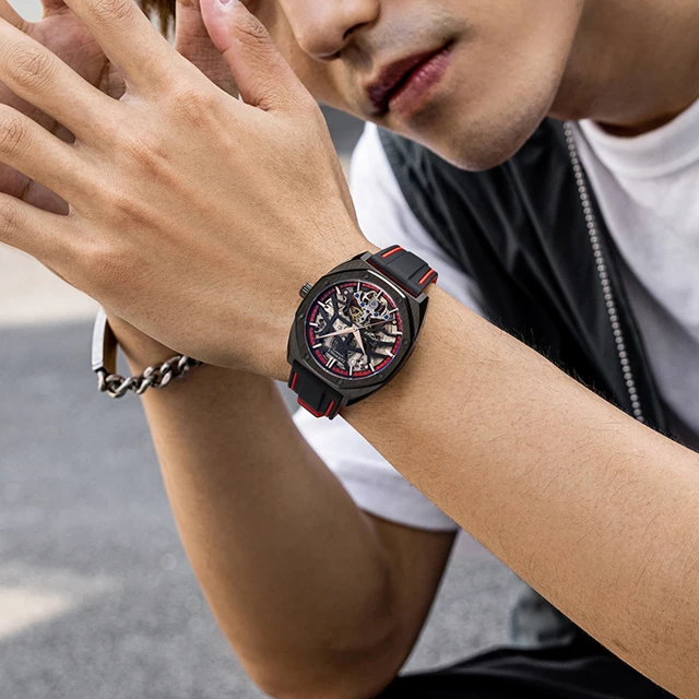 Orologio Uomo Orologio Caucciu Da Polso Fairwhale Orologio Moda