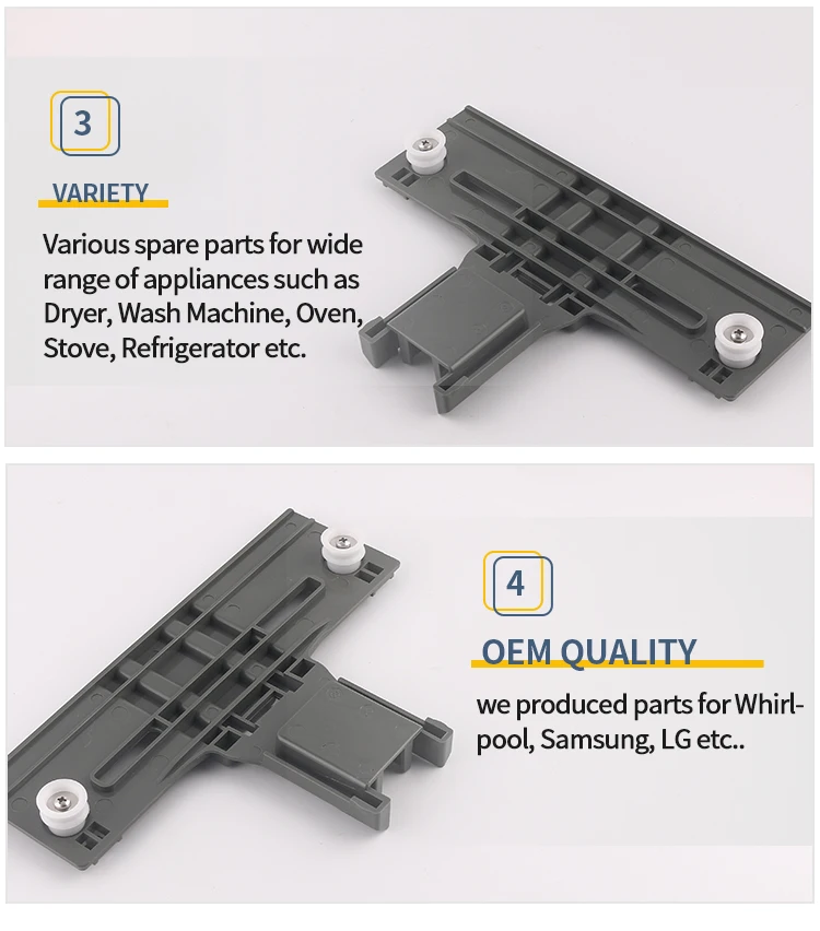 Factory Directly Supply Parts Dishwasher Replacement Parts Dishwasher Top Rack Adjuster Parts W10350376 manufacture