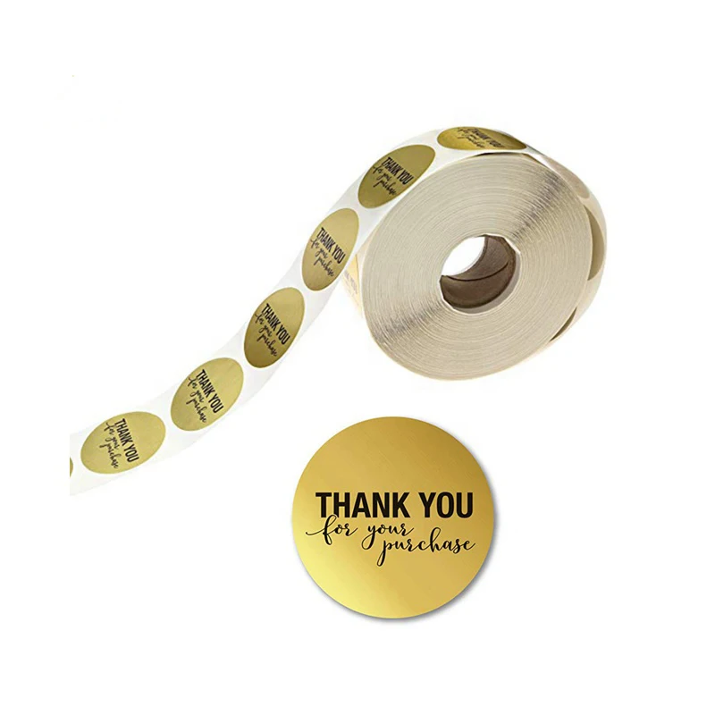thank you roll sticker