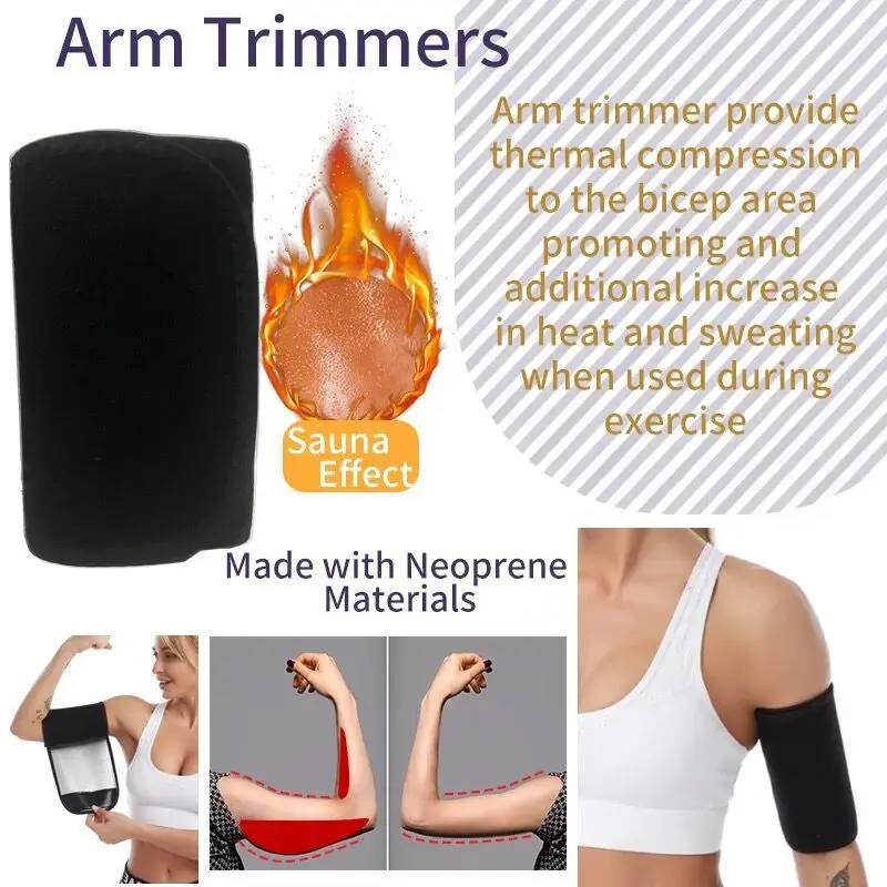 Arm Trimmers Sauna Sweat Band for Women Sauna Effect Arm Slimmer