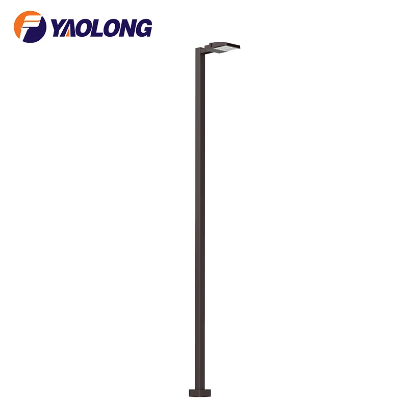Fast Delivery Square Street Light Pole 25ft 4" 3M 4M 6M 8M 9M Steel Light Pole With Accessories